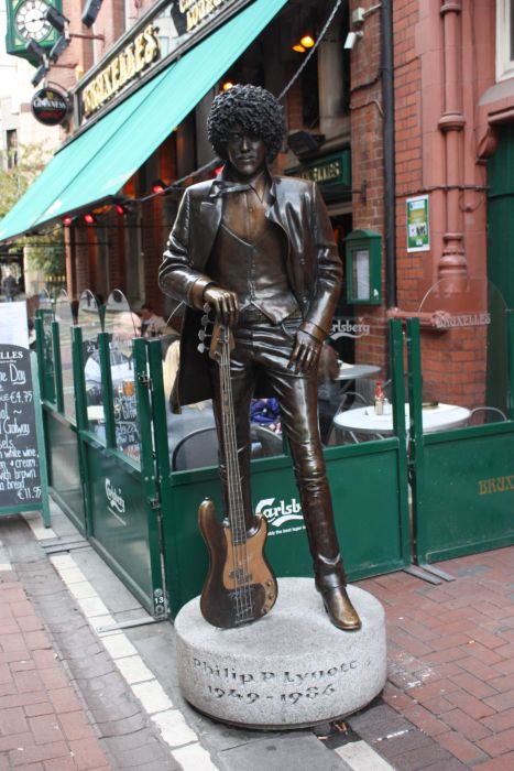 Phil Lynott statue Dublin October 2010