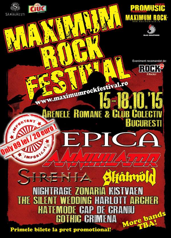Poster Maximum Rock Festival Sirenia