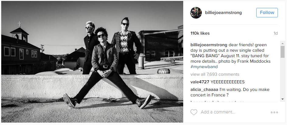 Green Day new song