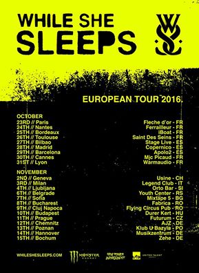 while she sleeps tour